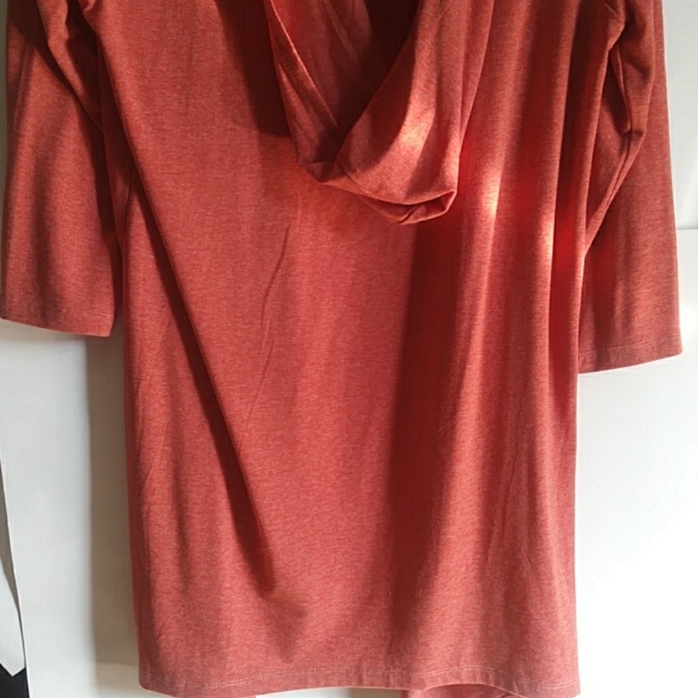 Eyn orange cardigan wrap sweater..